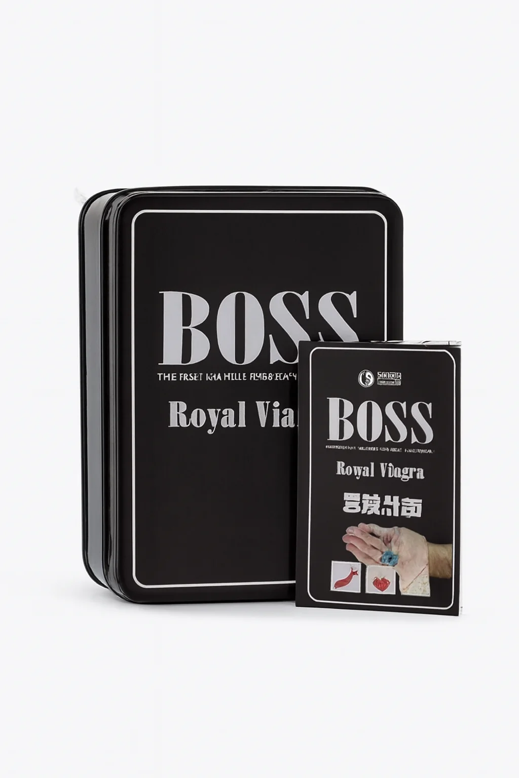 BOSS Royal Viagra — синие таблетки, металлическая коробка