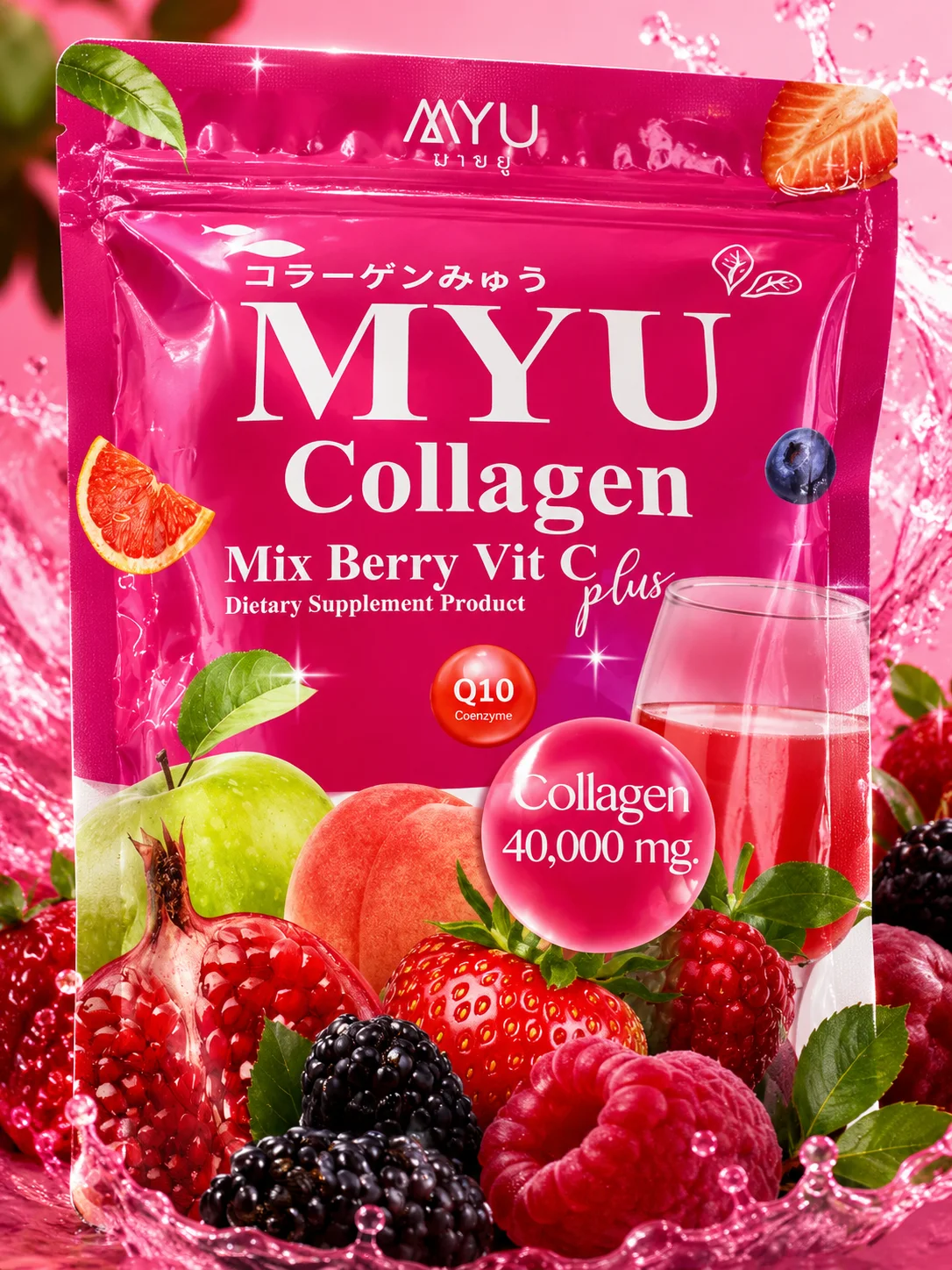 MYU Collagen Mix Berry Vit C Plus
