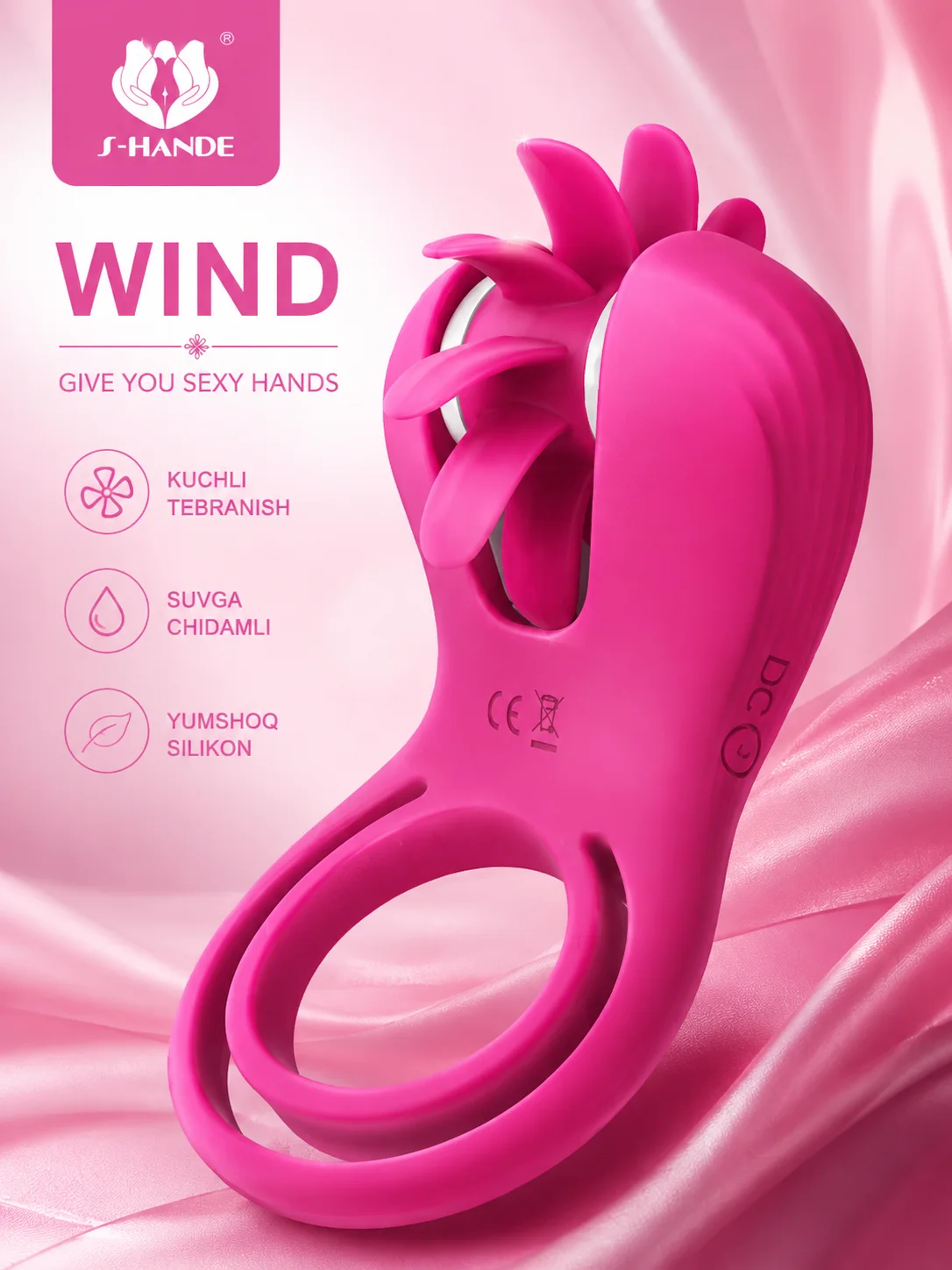 Wind Tavsifli Silikon Intim Mahsulot