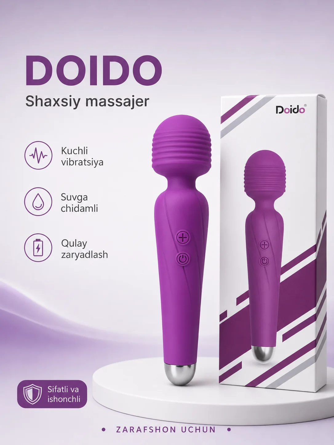 Paido Multitejamkor Massaj Tayog'i - Vibrator