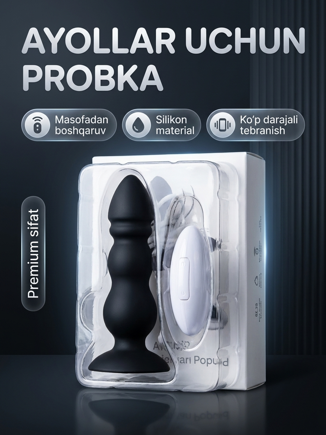 Silikon tebranuvchi probka, masofadan boshqaruv